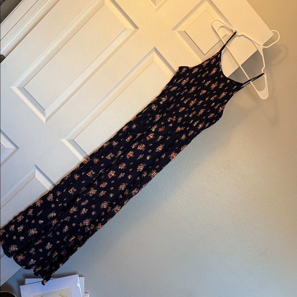 Floral Navy Maxi Dress